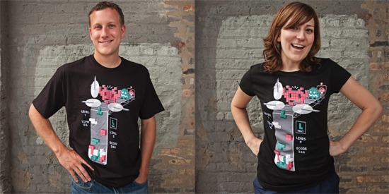 Tetris Cruel demo Demonstration du T-shirt