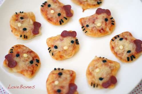 hello-kitty-pizza-minis Mini pizza Hello Kitty