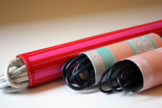 [DIY] Organiser ses câbles avec des rouleaux de papier toilette